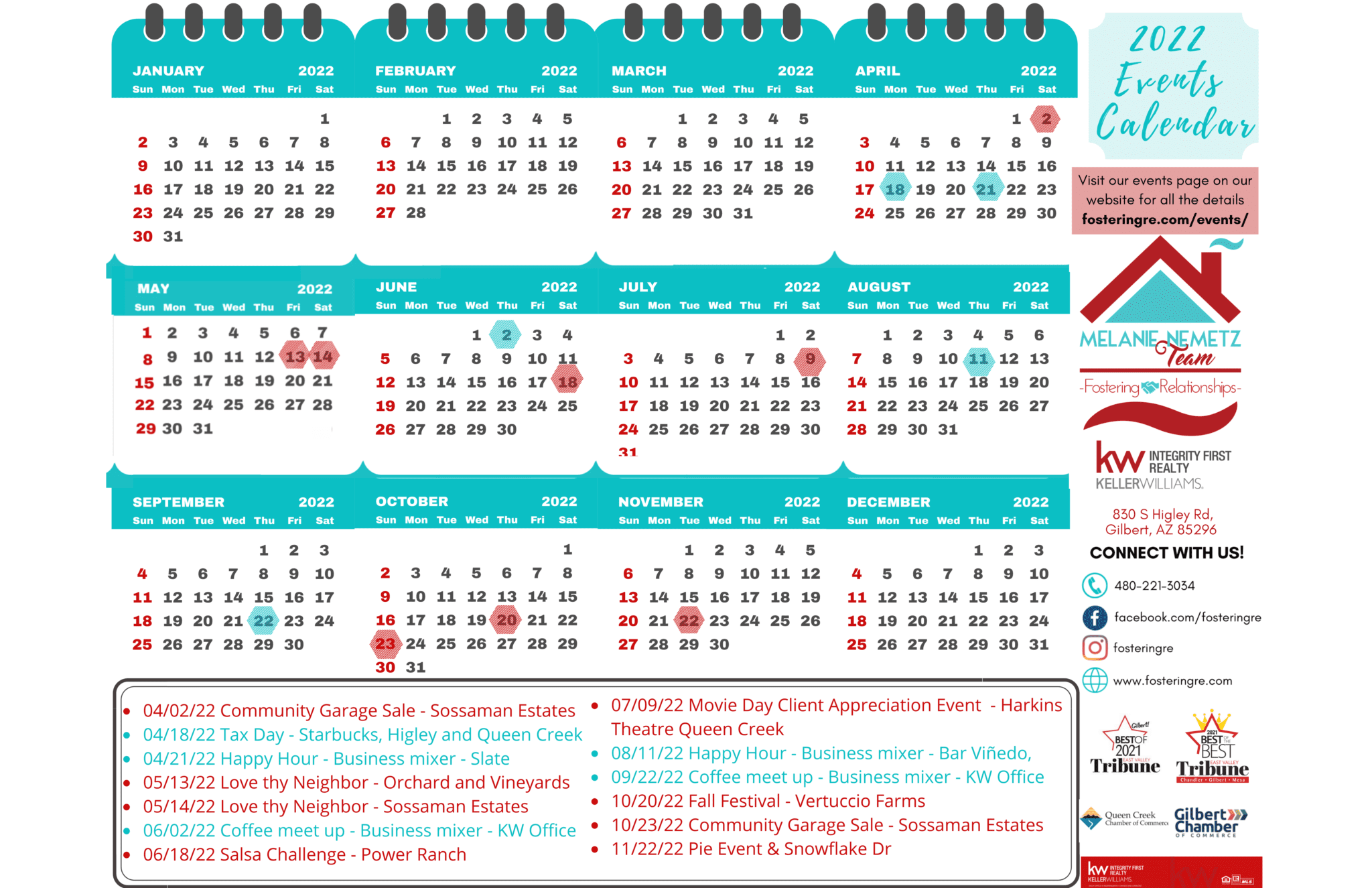 ALL - 2022 Events Calendar (8.5 × 5.5 in)