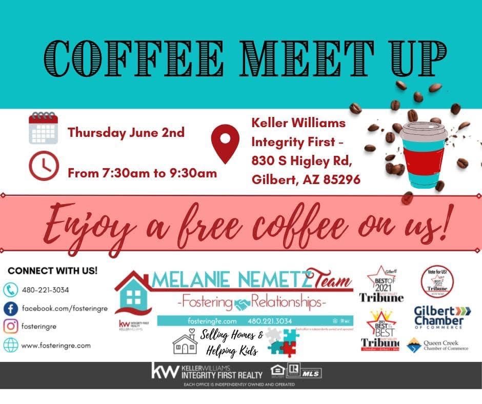 Coffee Business Mixer June 2 Keller Williams Integrity First Melanie Nemetz Team