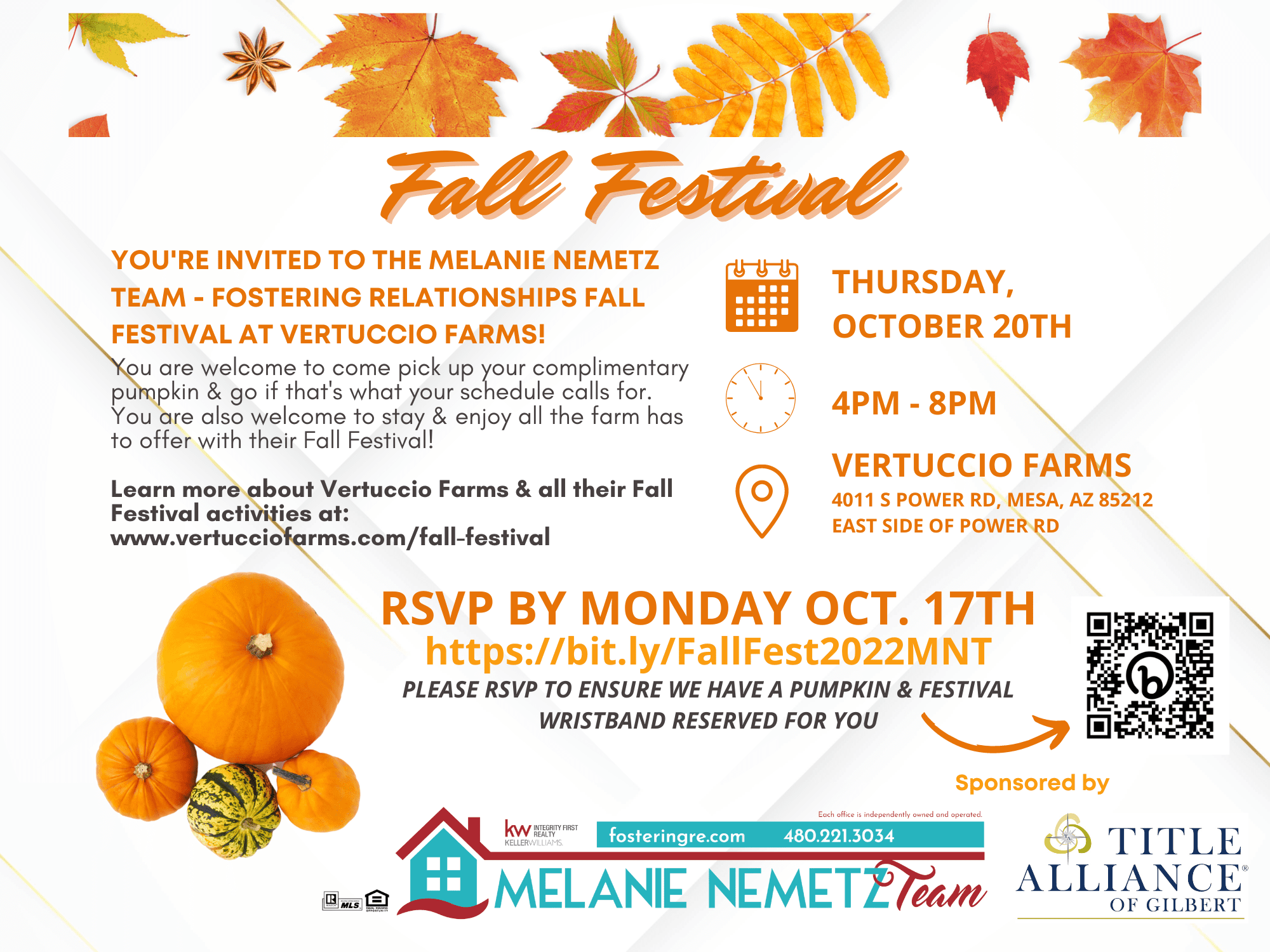 _Fall Festival 2022 Email invite with Title alliance logo