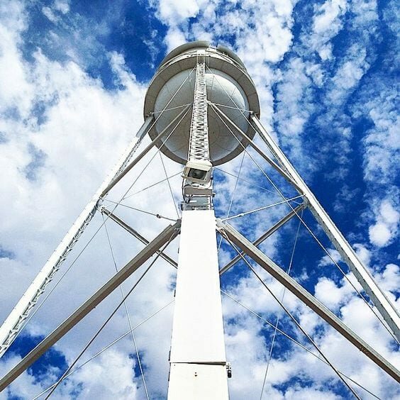 Gilbert is known for blue skies & the iconic water tower in Downtown Heritage District.